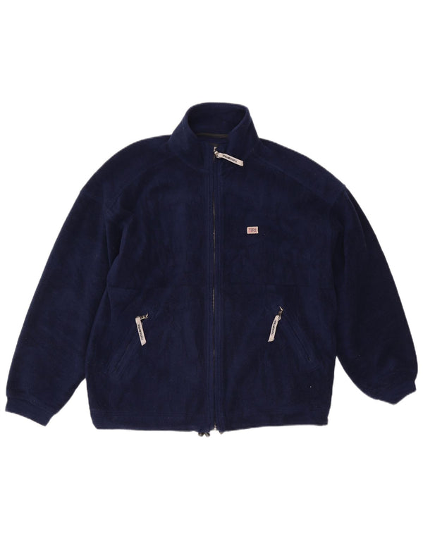 Jaqueta de lã masculina Think Pink UK 40 grande azul marinho