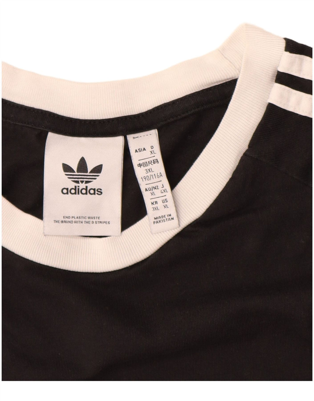 Camiseta masculina Adidas Top XL algodão preto