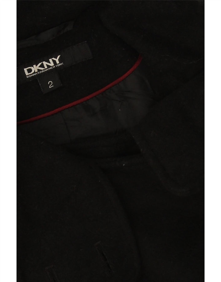 Sobretudo feminino Dkny superdimensionado US 2 XS lã preta