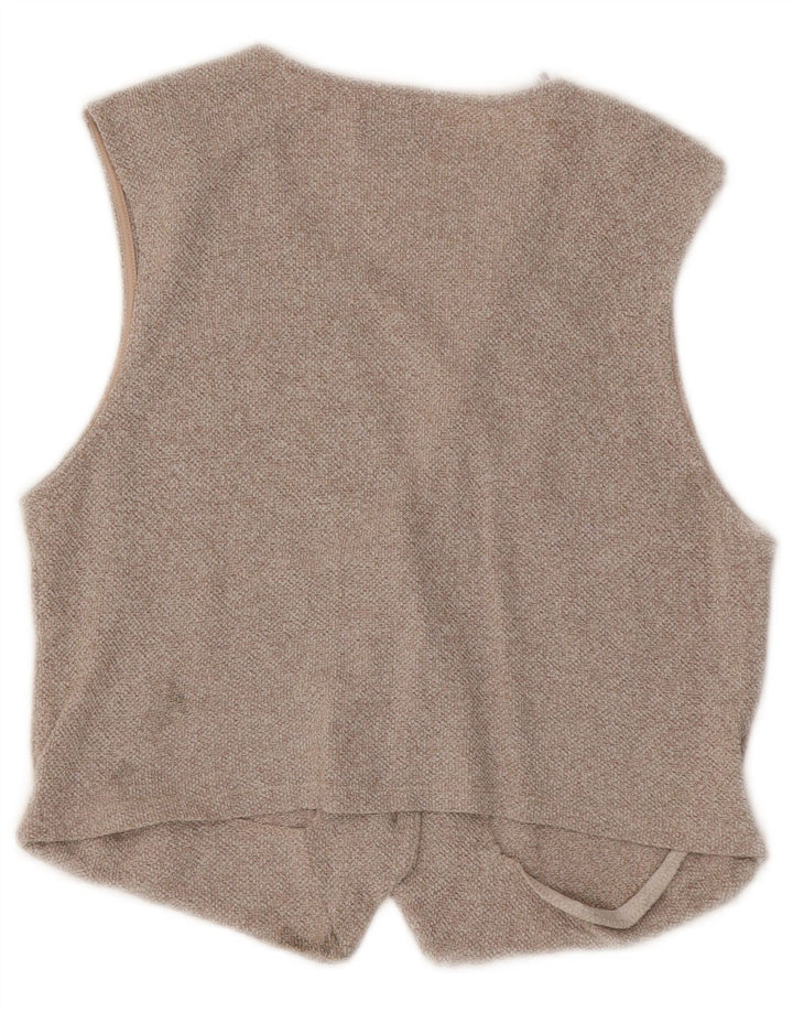 Colete feminino ZARA UK 16 grande bege