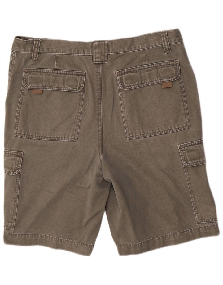 Shorts cargo masculino CHEROKEE W34 grande algodão cinza