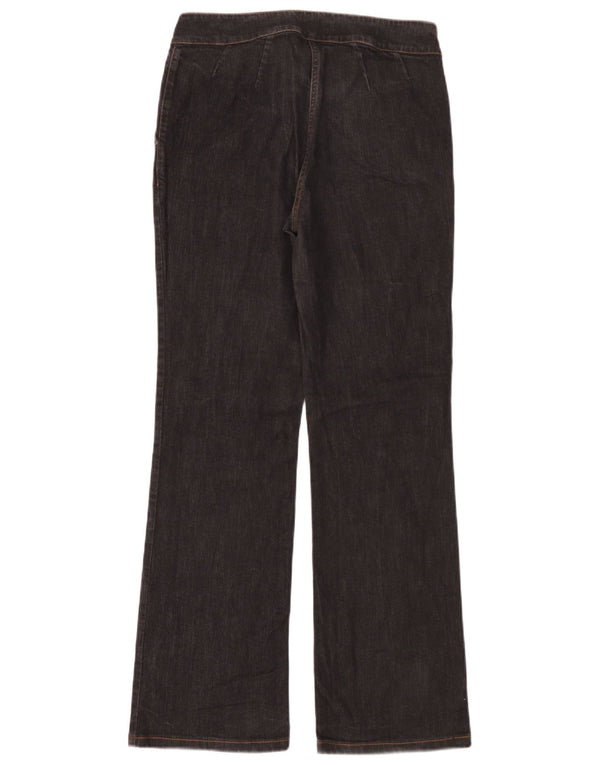Jeans femininos Trussardi Bootcut W30 L32 algodão preto