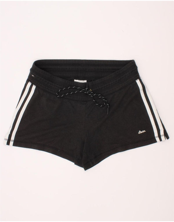 Adidas Womens Climalite Sport Shorts UK 8/10 Pequeno Poliéster Preto