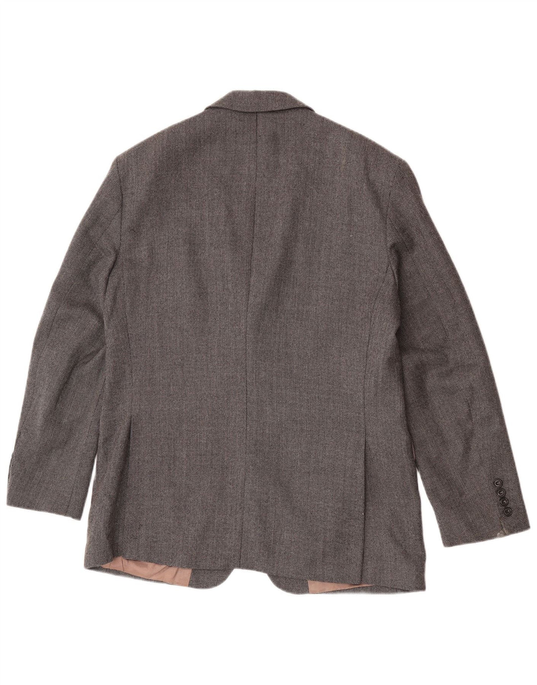Jaqueta blazer masculina de 2 botões Marks & Spencer Reino Unido 40 cinza médio lã nova