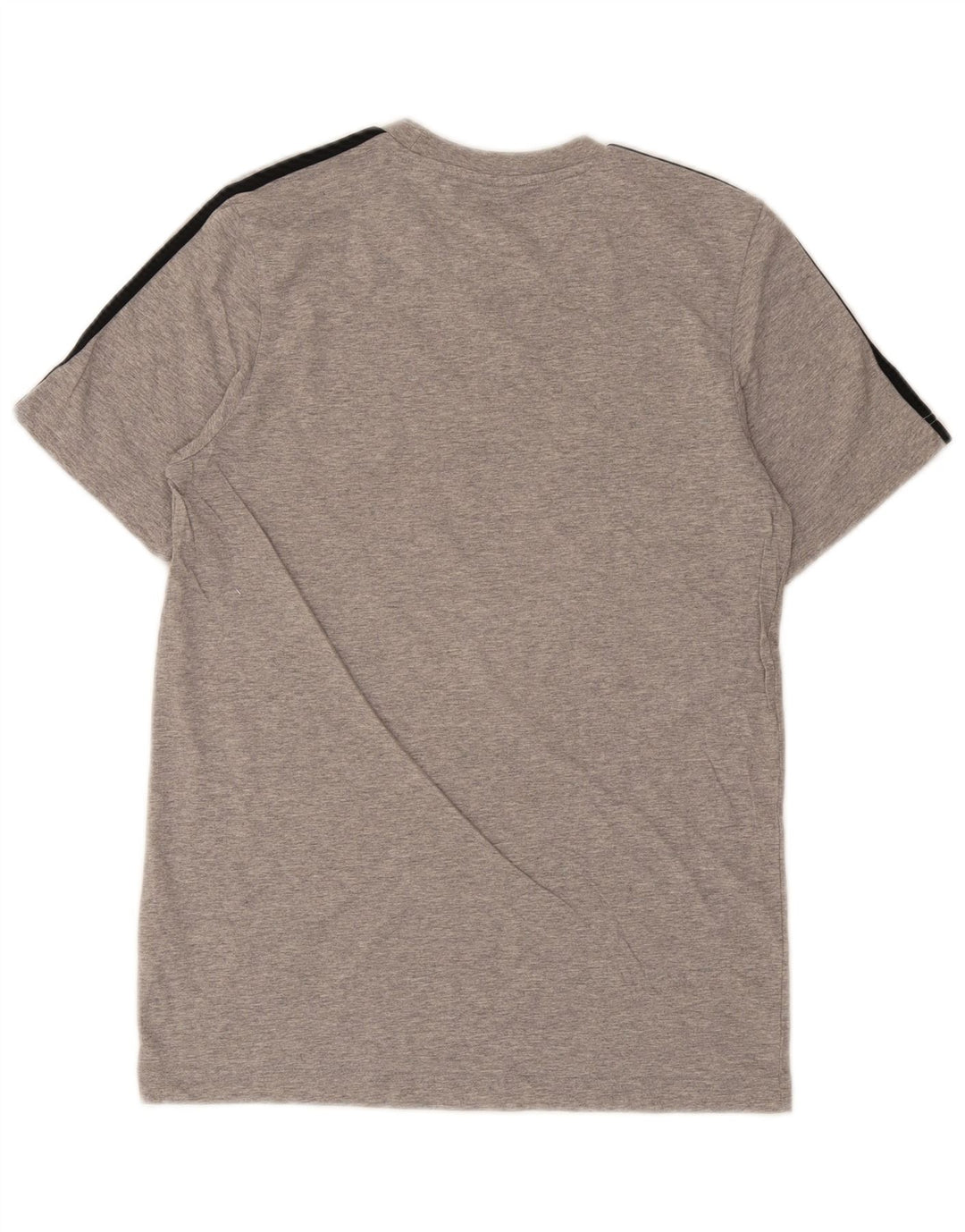 Adidas Mens Camiseta Top Pequeno Algodão Cinza