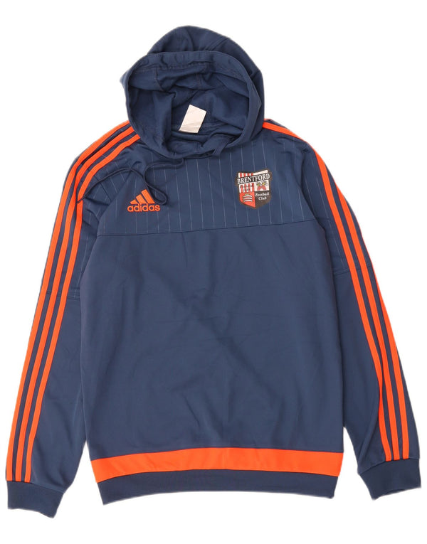 Adidas masculino moletom com capuz pequeno azul marinho colorblock poliéster