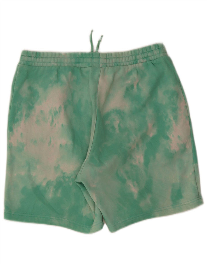 Adidas Mens Sport Shorts Médio Verde Tie Dye Algodão