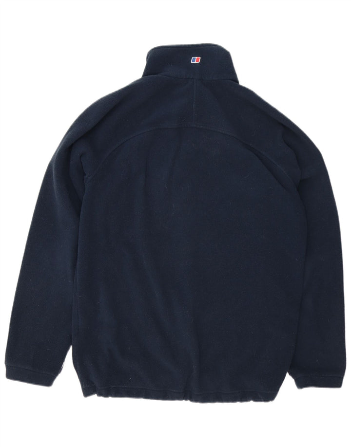 Jaqueta de lã masculina Berghaus UK 40 grande poliéster azul marinho