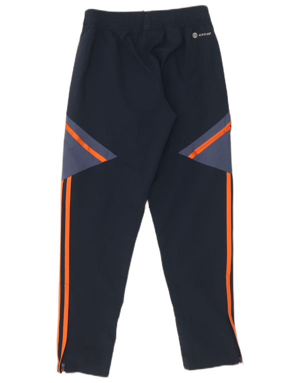 Calças de treino Adidas Boys Manchester United 9-10 anos azul marinho