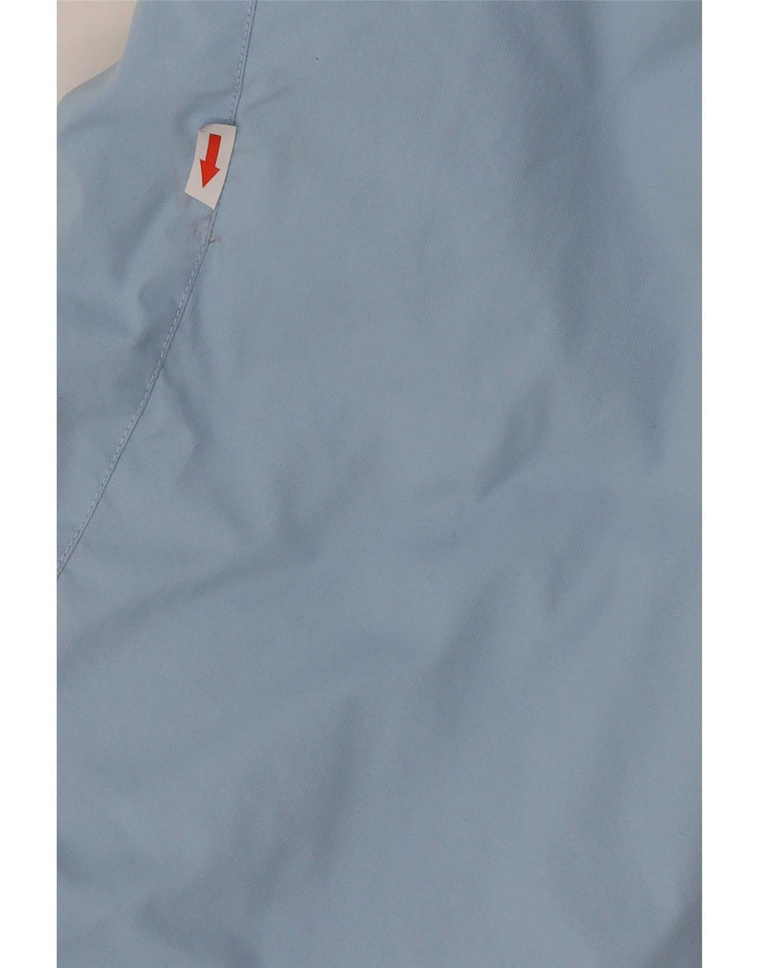 Jaqueta de chuva feminina com capuz grande Columbia UK 10 pequeno bloco colorido azul