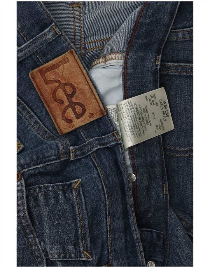 Lee Mens Daren Zip Fly Calça Jeans Reta W36 L27 Azul