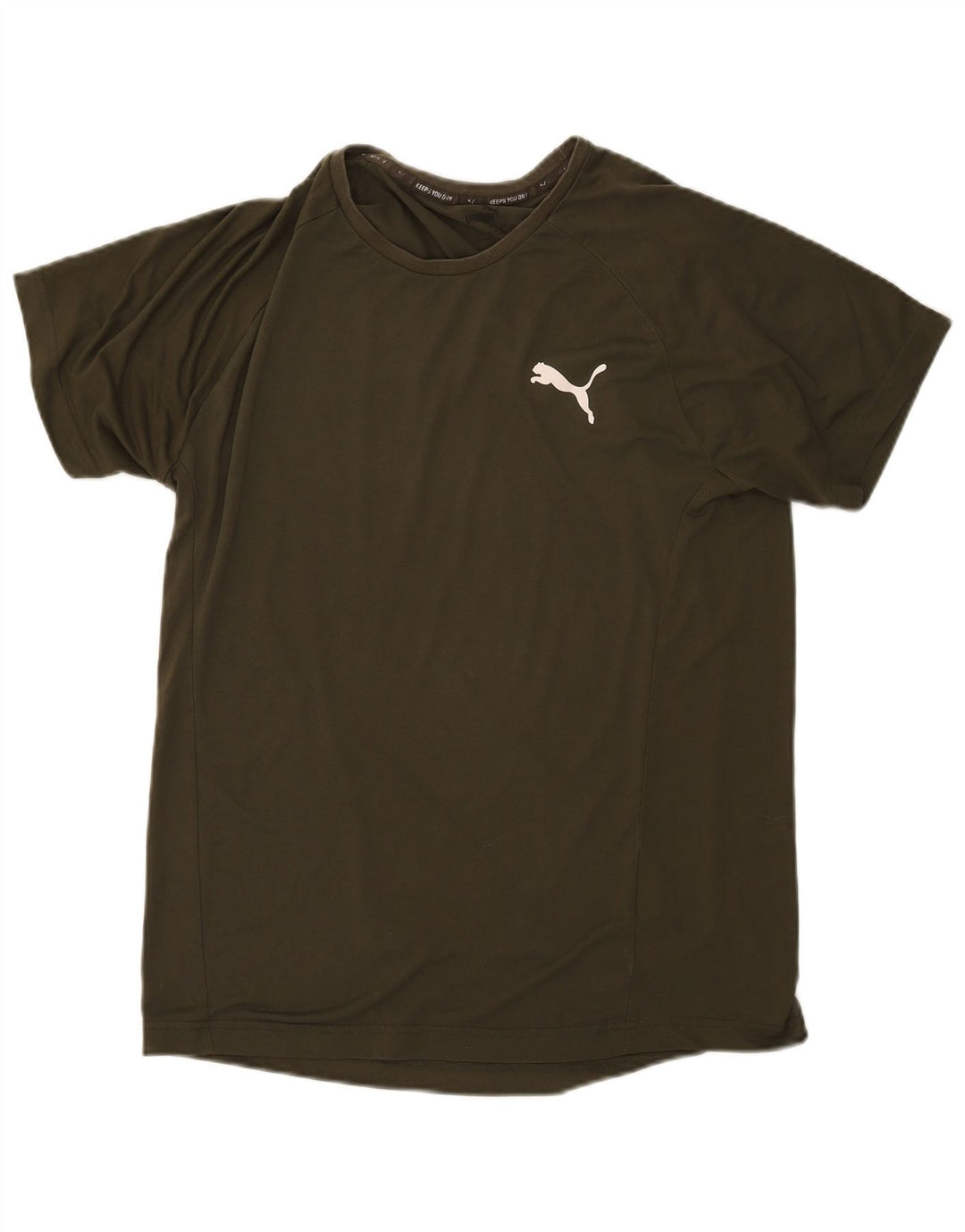Camiseta masculina Puma grande algodão cáqui