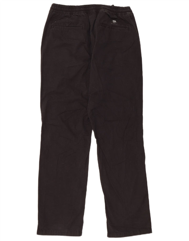 VANS Mens Relaxed Fit Calça Casual Grande Algodão Preto