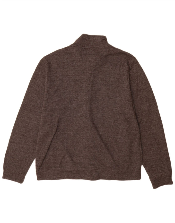 Pierre Cardin Suéter Cardigan Masculino XL Algodão Cinza
