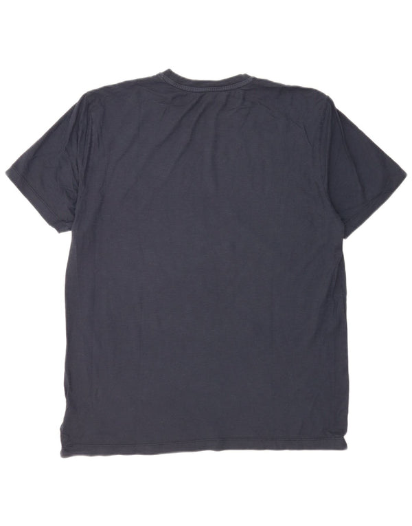 Camiseta gráfica masculina Blauer Top XL algodão azul marinho