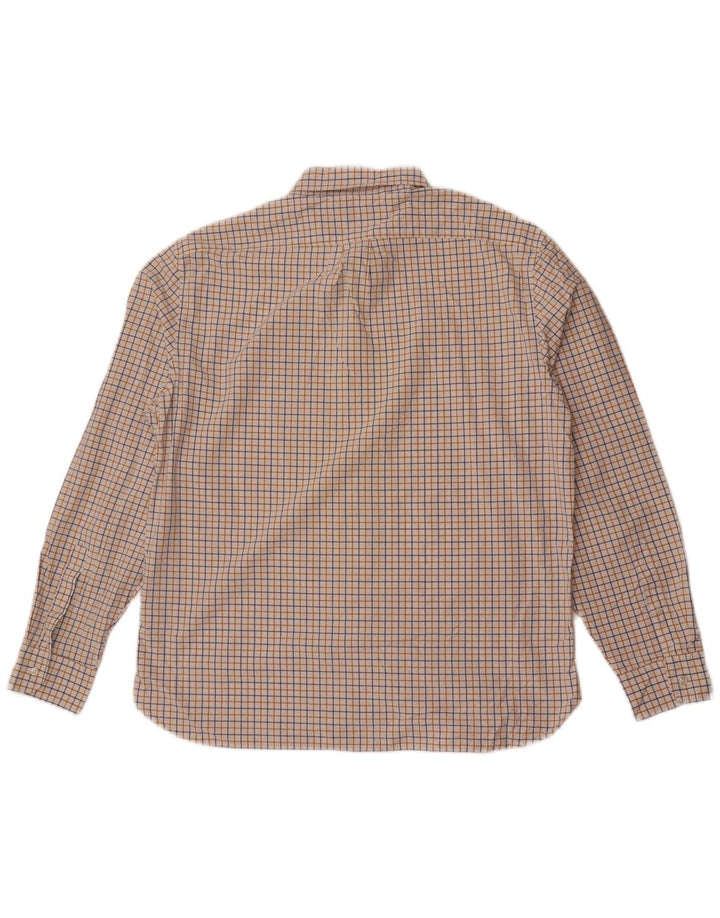 Camisa masculina J. Crew Classic Fit XL algodão xadrez branco