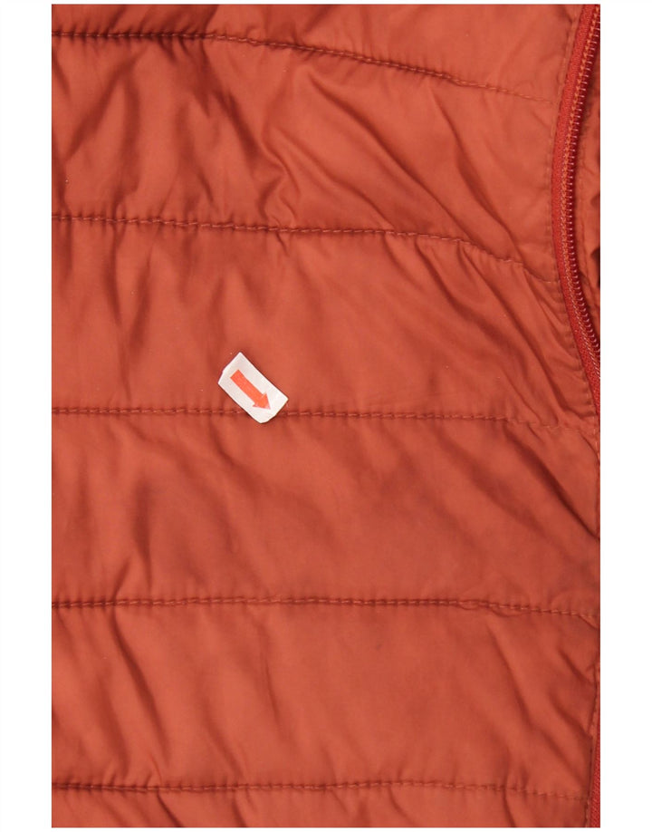 Jaqueta acolchoada masculina Quiksilver UK 38 poliéster marrom médio