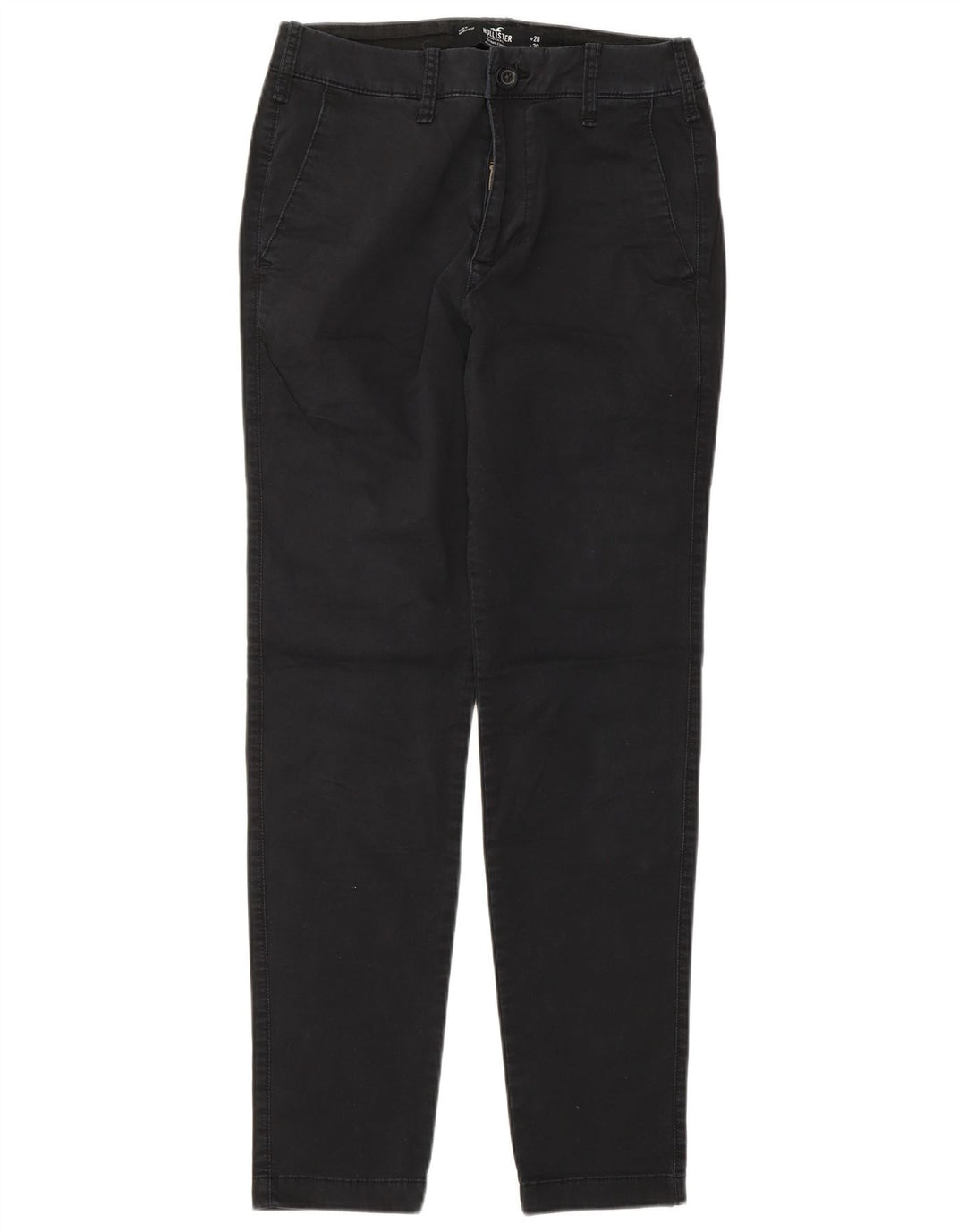 Calça chino feminina HOLLISTER W28 L30 algodão preto