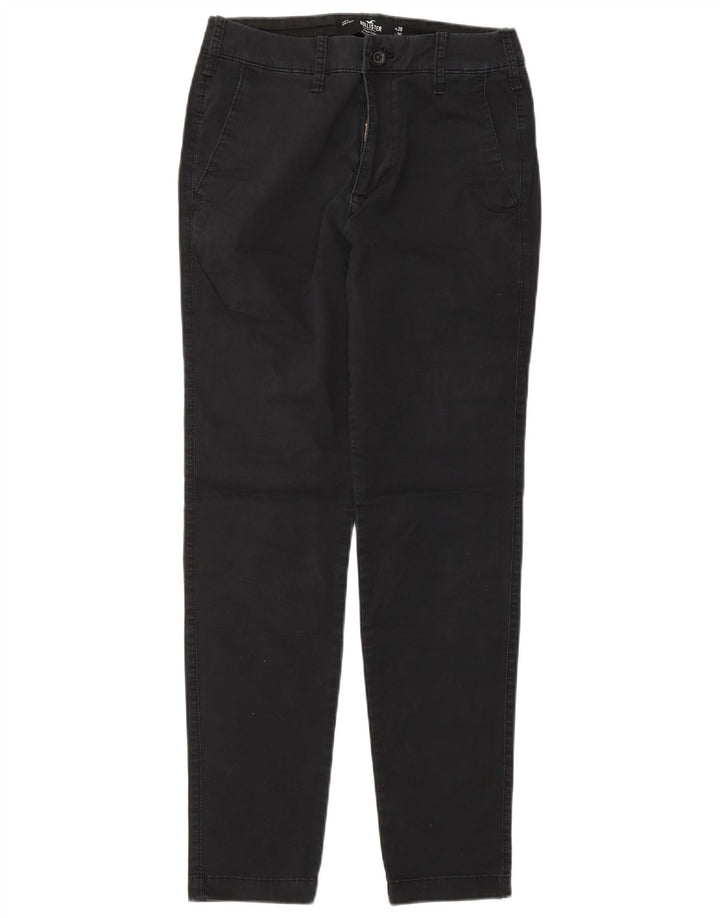 Calça chino feminina HOLLISTER W28 L30 algodão preto