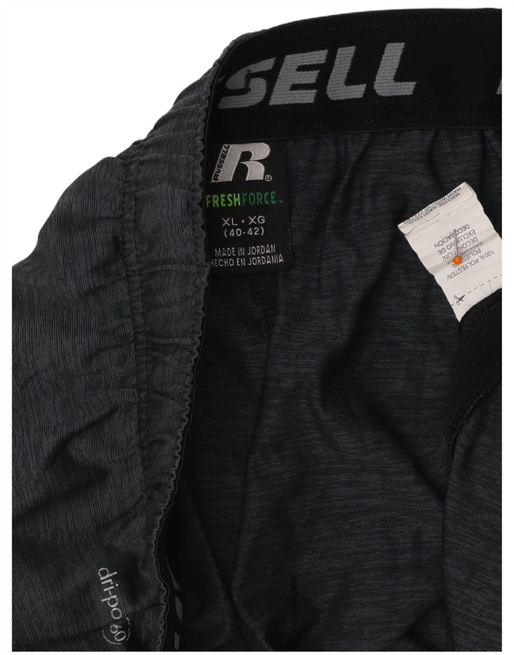 RUSSELL ATLÉTICO Mens Sport Shorts XL Cinza Colourblock Poliéster