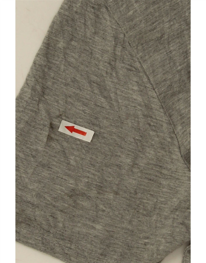 Camiseta Adidas Masculina Graphic Top Poliéster Salpicado Cinza Médio