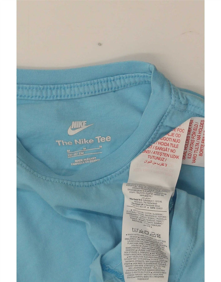 Camiseta Nike Menino Top 10-11 Anos Médio Algodão Azul