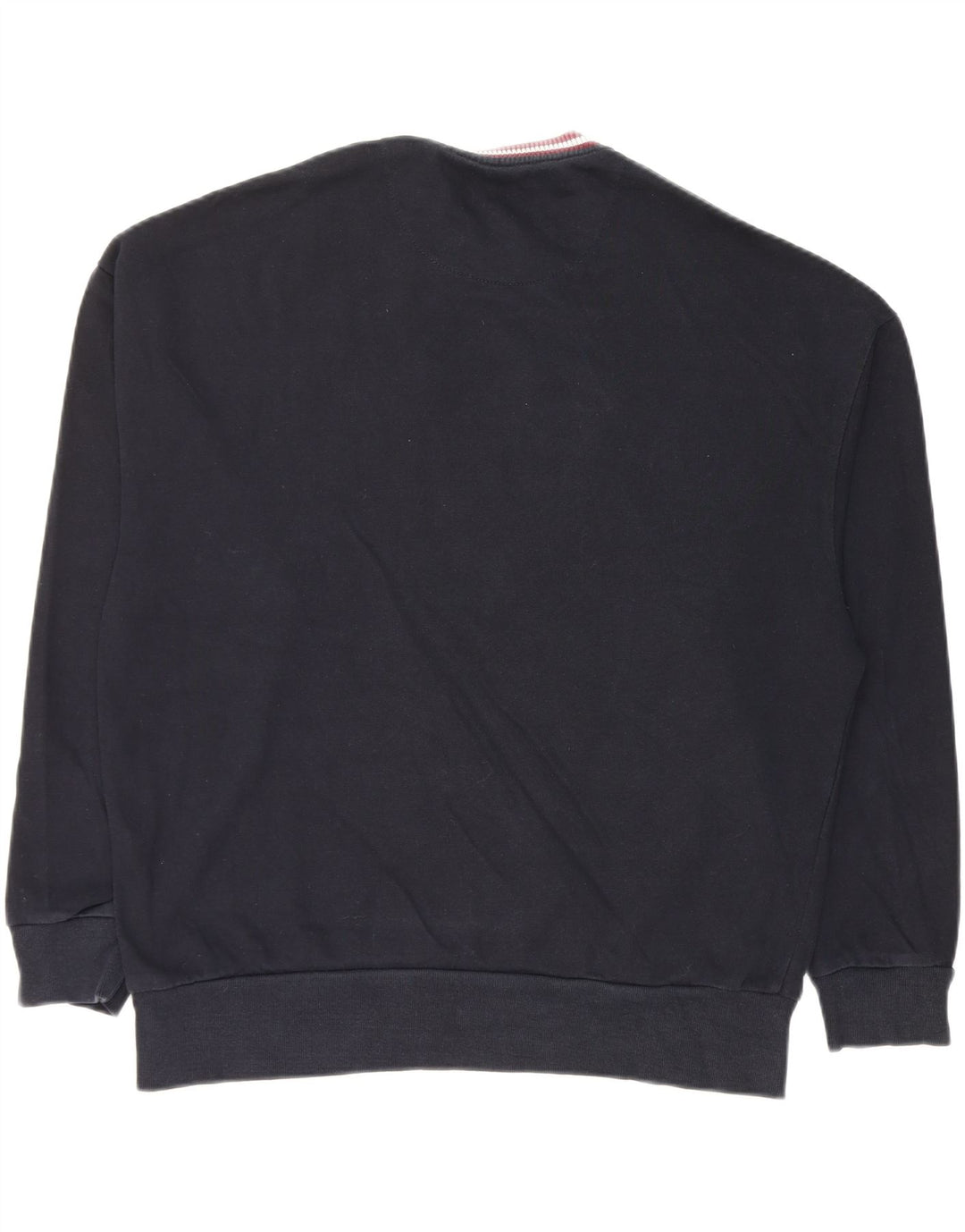Zara moletom gráfico masculino jumper médio azul marinho algodão