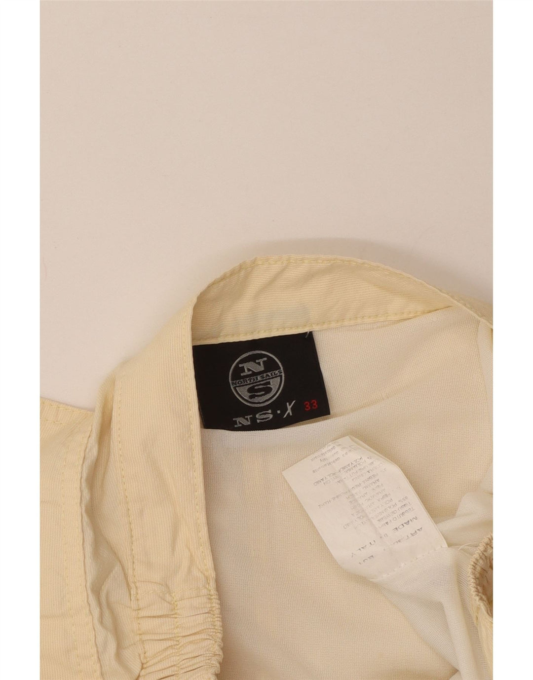 Shorts de natação masculino North Sails gráfico médio off white colorblock