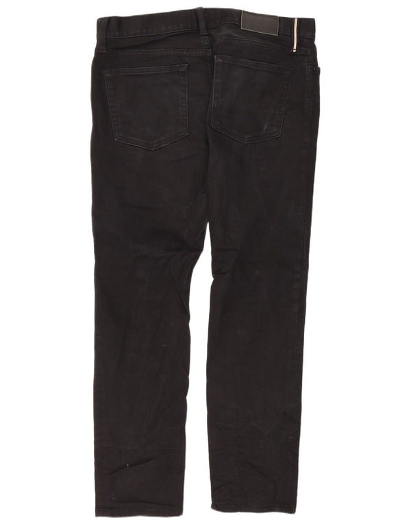 Tommy Hilfiger Masculino Slim Jeans W32 L30 Algodão Preto