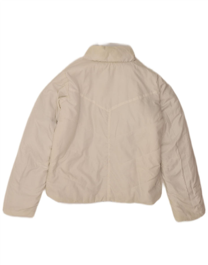 Jaqueta acolchoada reversível com capuz feminino Reino Unido 8/10 Pequeno