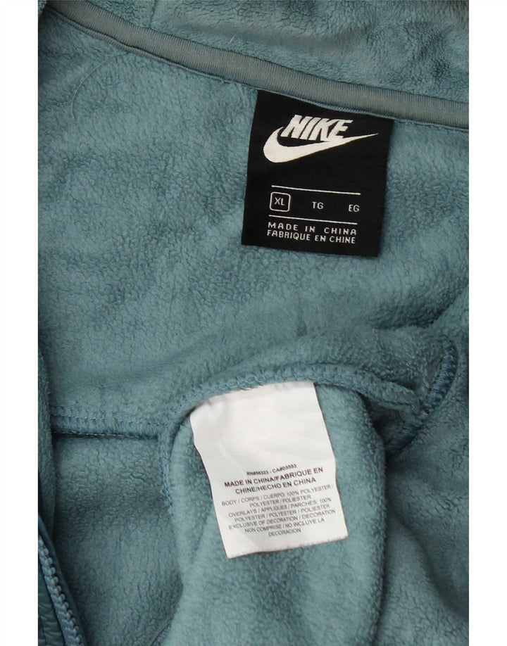 Jaqueta Nike Feminina de Lã com Capuz UK 18 XL Azul Poliéster