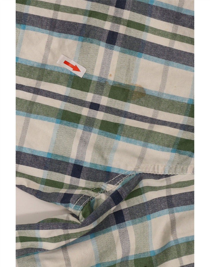 Shorts cargo masculino ZONE IT 46 pequeno W32 algodão xadrez multicolorido