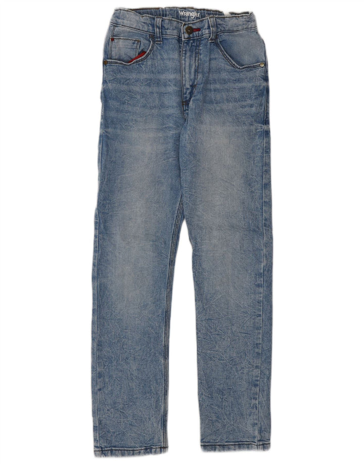Wrangler Meninos Jeans Slim 7-8 Anos W26 L28 Azul
