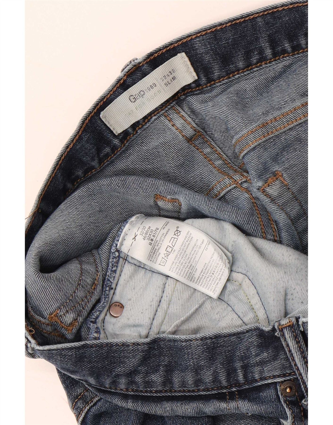 Jeans Slim Feminino Gap W32 L30 Azul Algodão