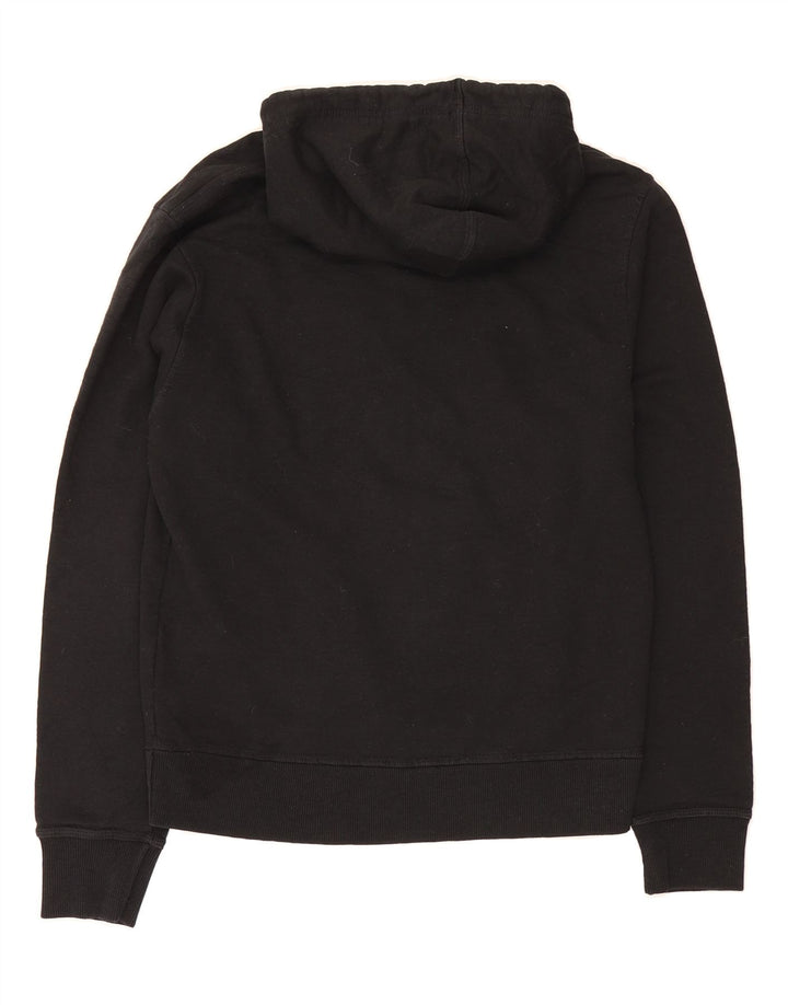 CHAMPION Mens Graphic Hoodie Jumper Small Black Cotton Vintage Champion and Second-Hand Champion from Messina Hembry 