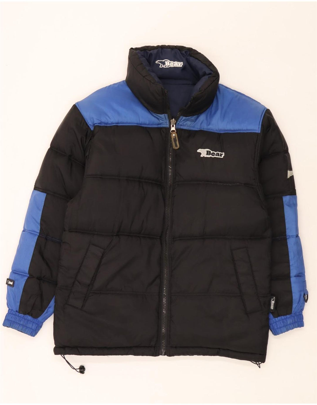 Jaqueta acolchoada reversível masculina Bear UK 38 poliamida azul marinho médio