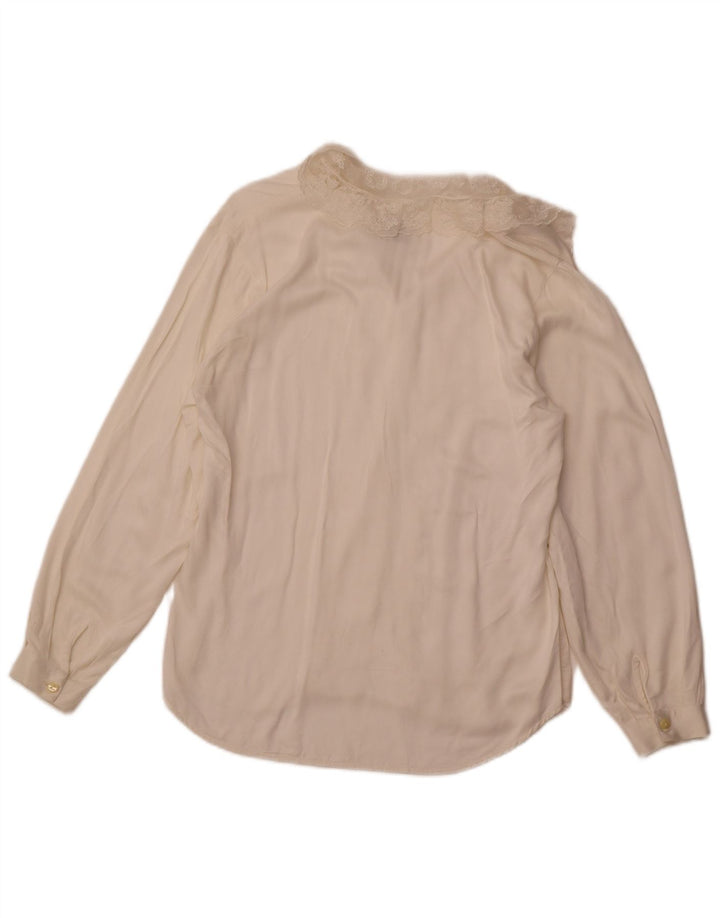 Blusa feminina BENETTON IT 44 médio off white viscose