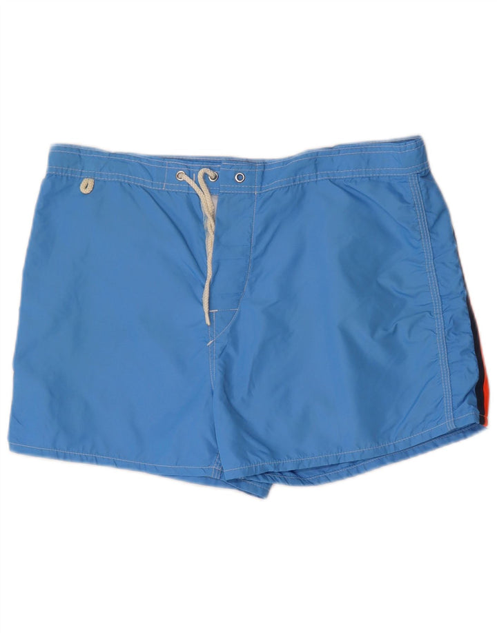 Shorts de natação masculino Sundek médio azul colorblock nylon