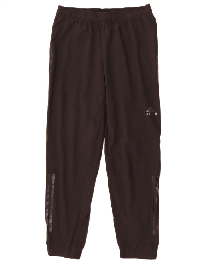 Adidas masculino climacool calças de treino joggers grande poliéster preto