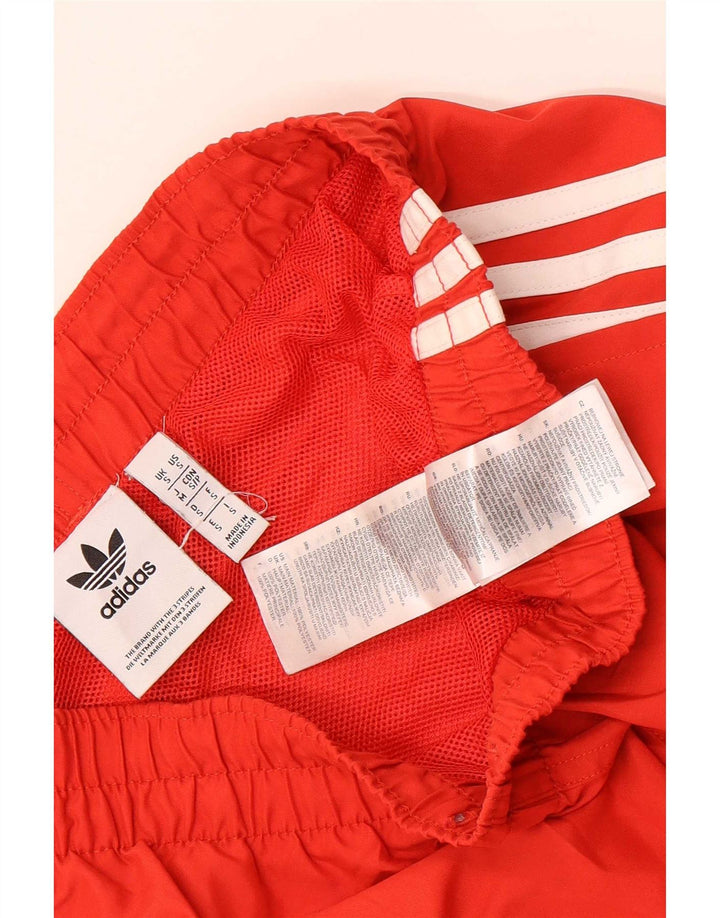 Adidas Mens Sport Shorts Pequeno Poliéster Vermelho