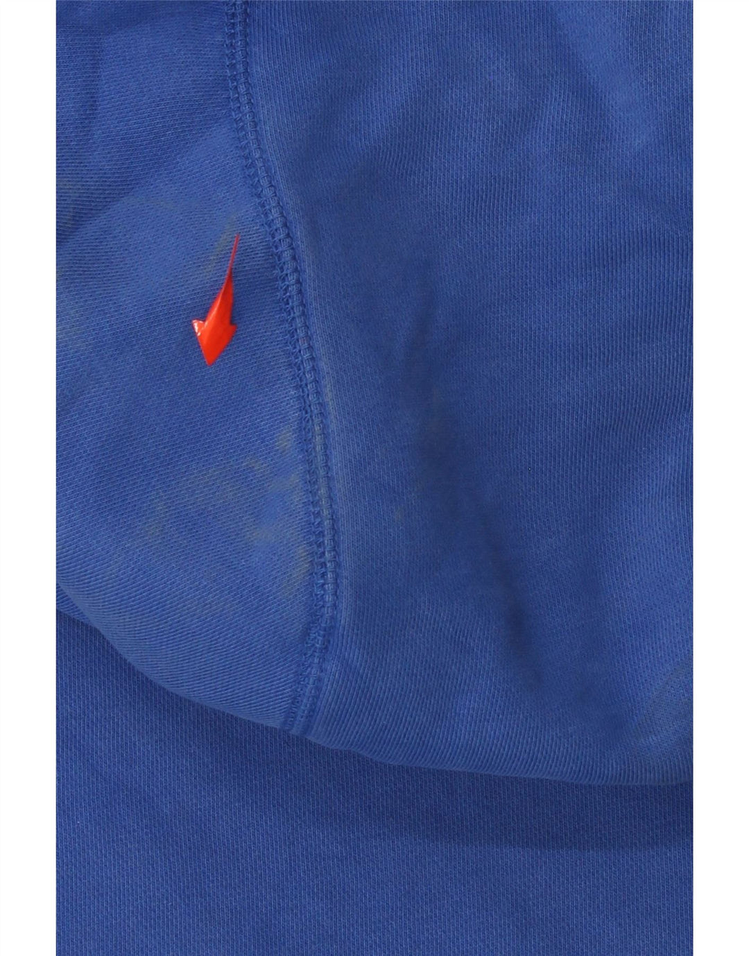 NIKE feminino oversized gráfico moletom com capuz UK 14 médio azul algodão