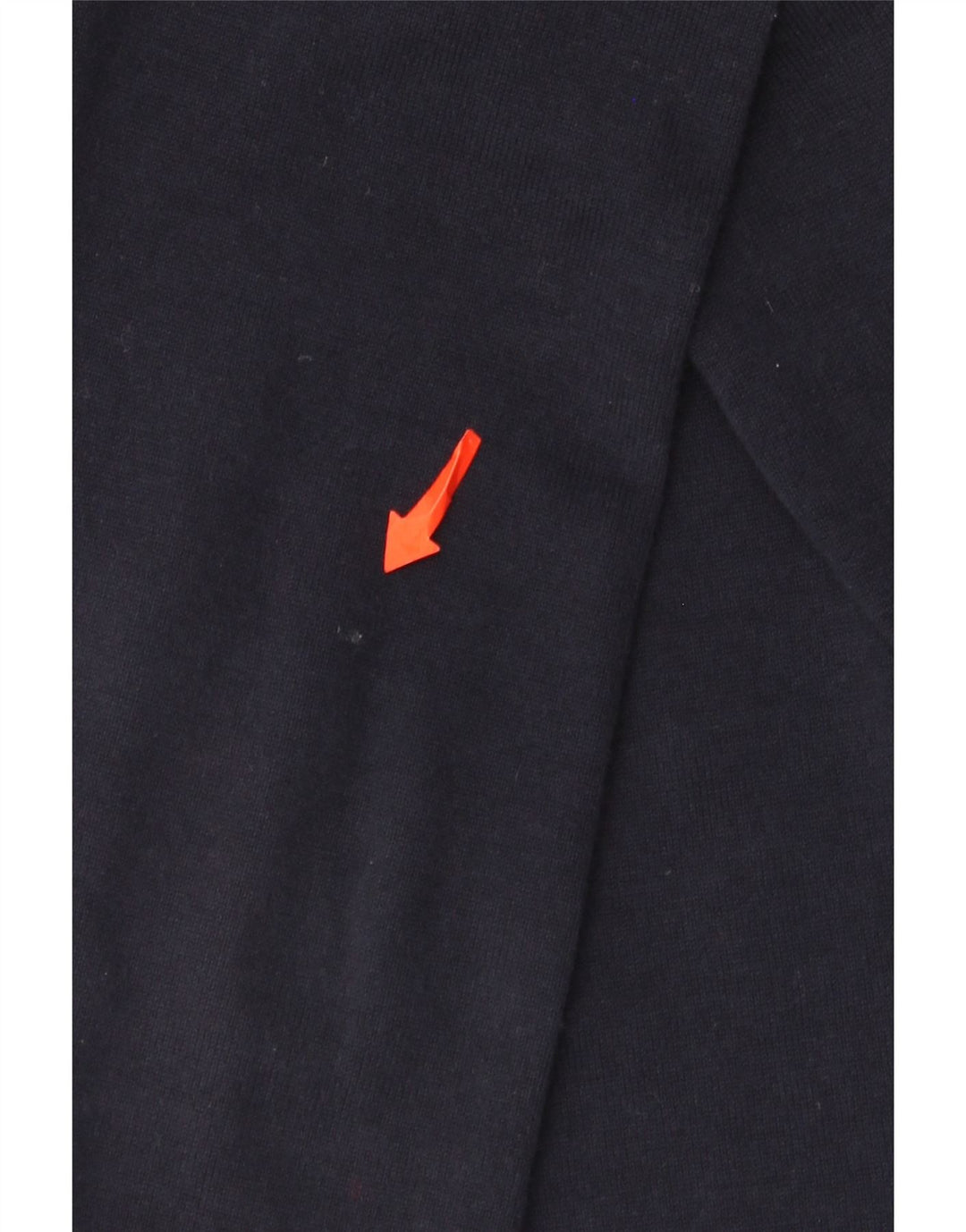 Suéter masculino Tommy Hilfiger com zíper e gola alta de algodão azul marinho médio