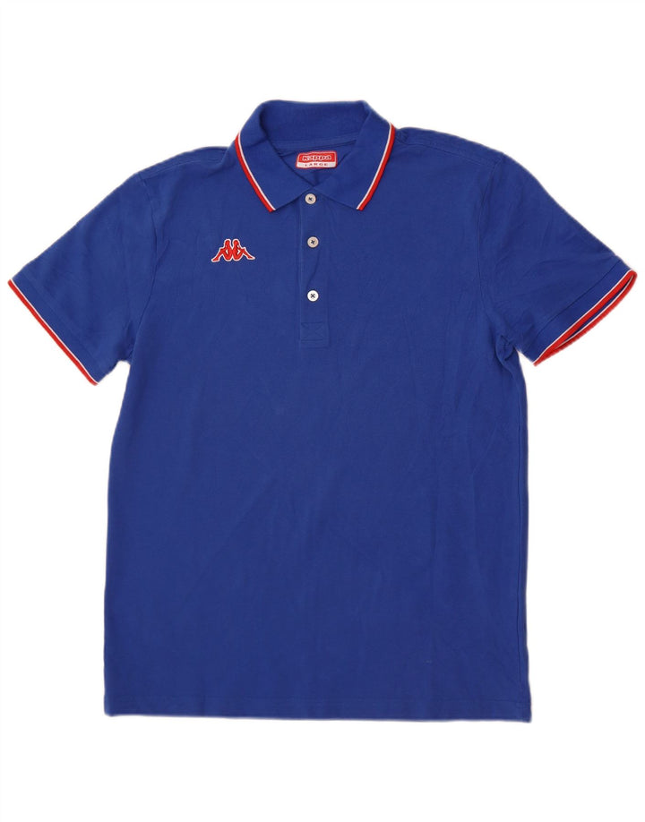 Camisa polo masculina Kappa grande azul