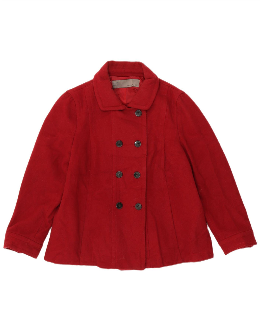 Zara Casaco Pea Feminino UK 18 XL Vermelho