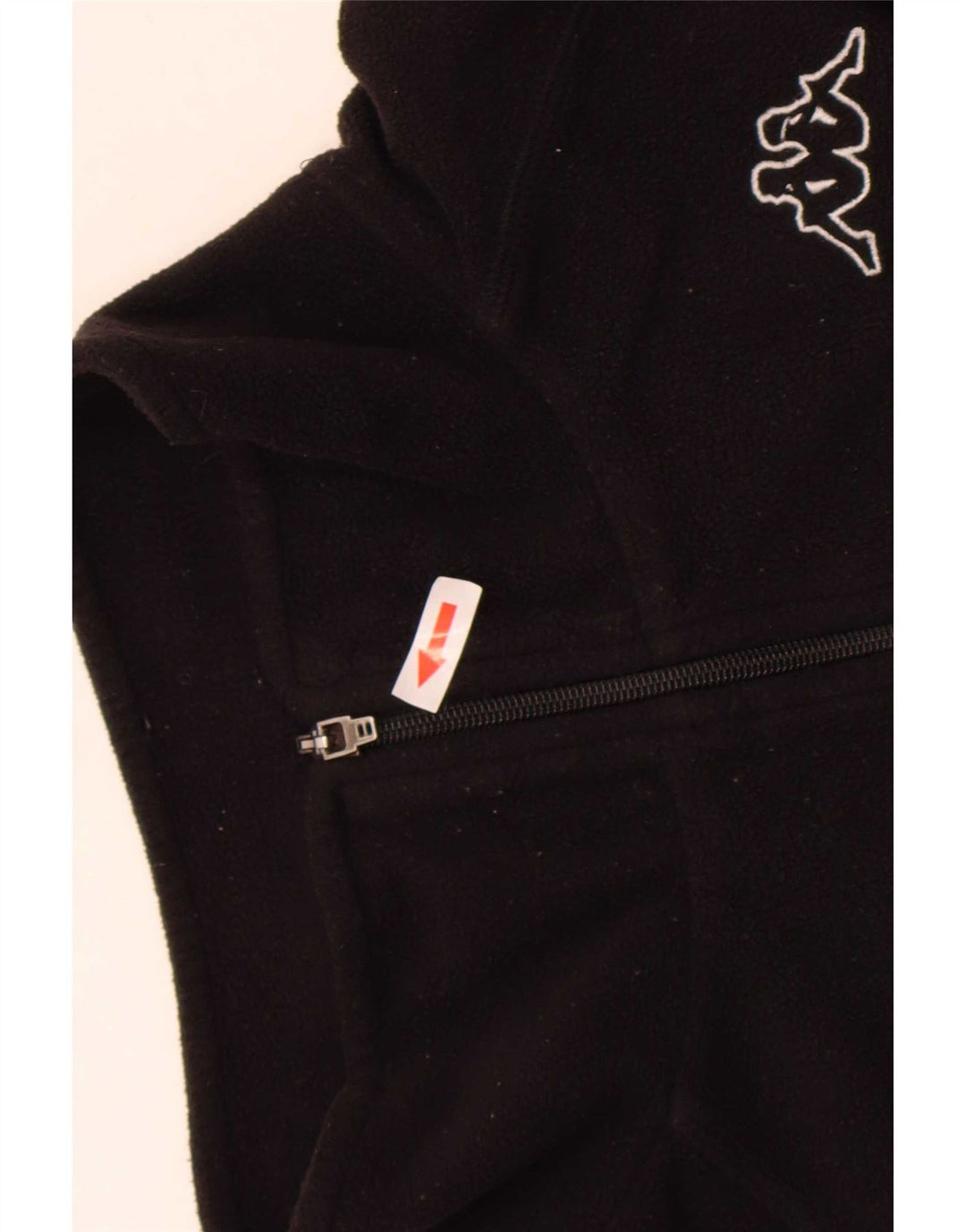 Jaqueta de lã masculina Kappa UK 42 XL poliéster preto