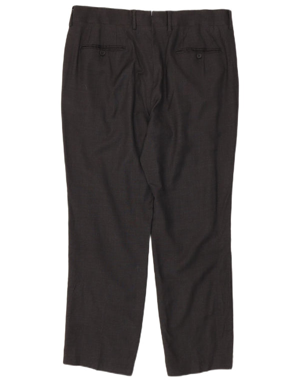 Aquascutum Calça cargo reta masculina W36 L28 preta
