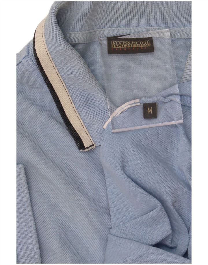 Camisa polo masculina NAPAPIJRI azul médio