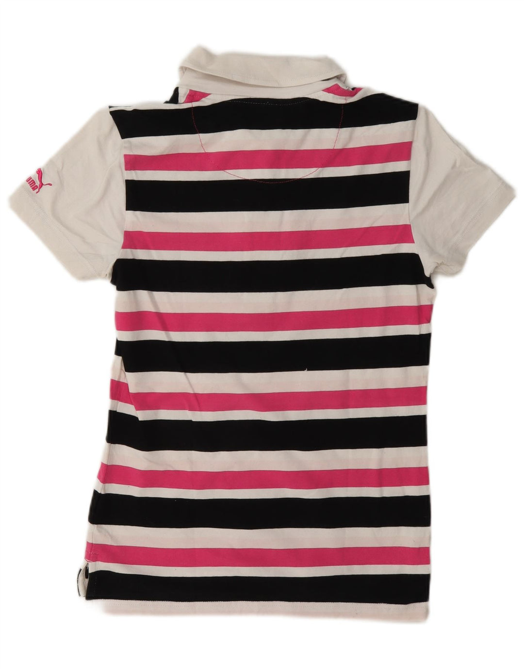Camisa polo feminina Puma UK 10 pequena listrada multicolorida