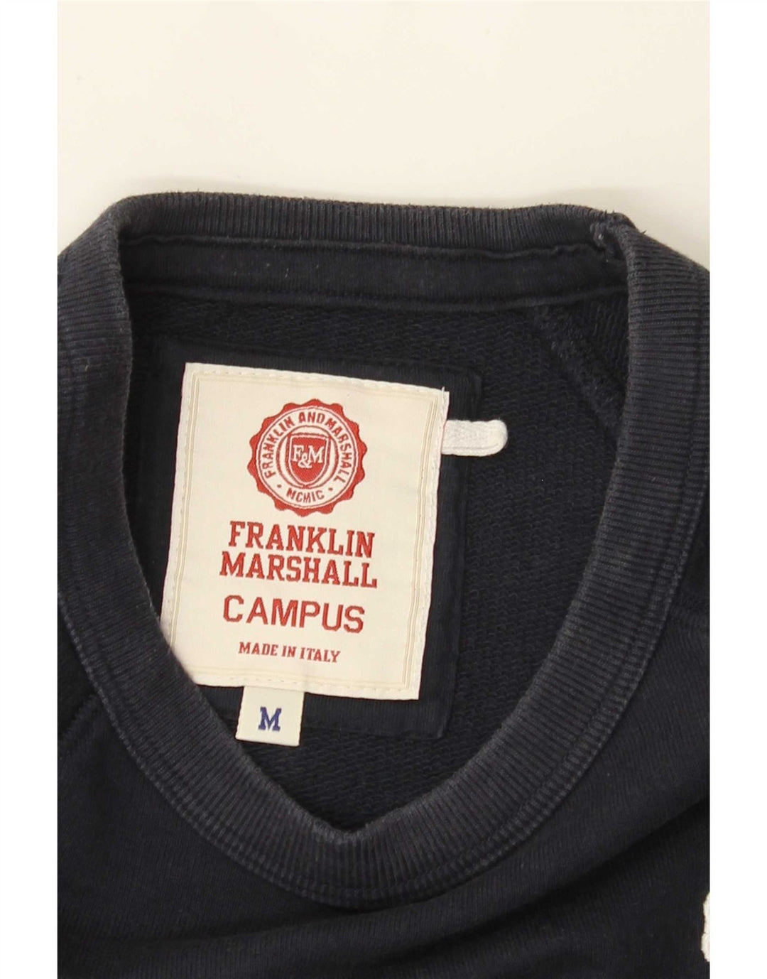Franklin Marshall moletom masculino jumper médio azul marinho