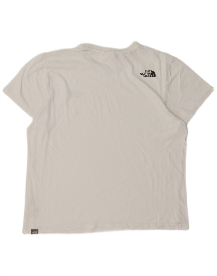 Camiseta masculina THE NORTH FACE top grande de algodão branco